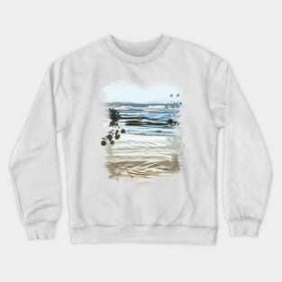 Waves on the beach Crewneck Sweatshirt